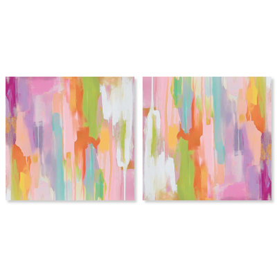 «Sanasa I Set Canvas Saturaded Colors» par Art Remedy
