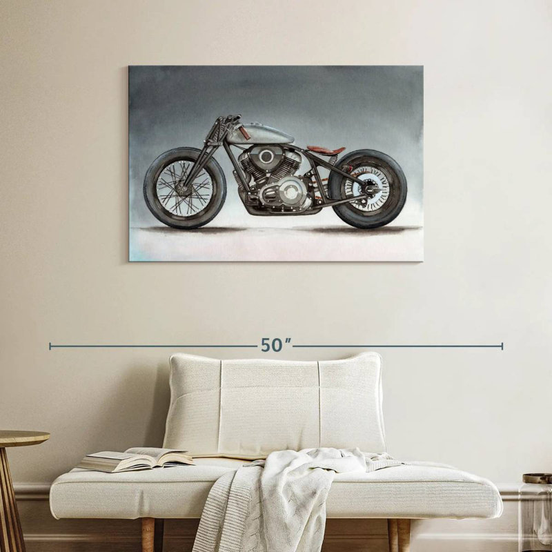 Moto de style rétro, H 26 po x l 39 po