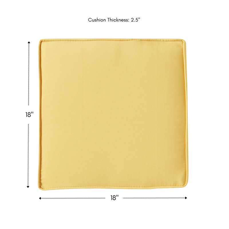 Outdoor Dining Chair Seat Pad, Sunbeam