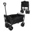 Chariot pliable robuste à roulettes pliable avec de grandes roues pour la plage, le sable, le jardin et le camping-122630203