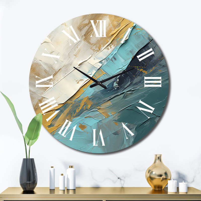 Horloge murale en métal, Très grand