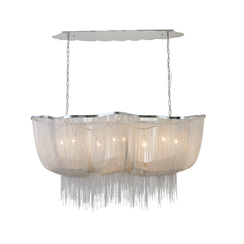 Lustre en chaîne 8 lumières Livesay 