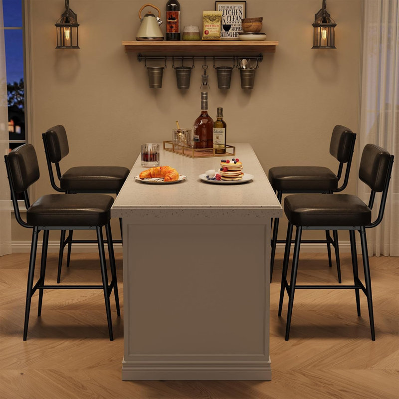 Faux Leather Accent Chair