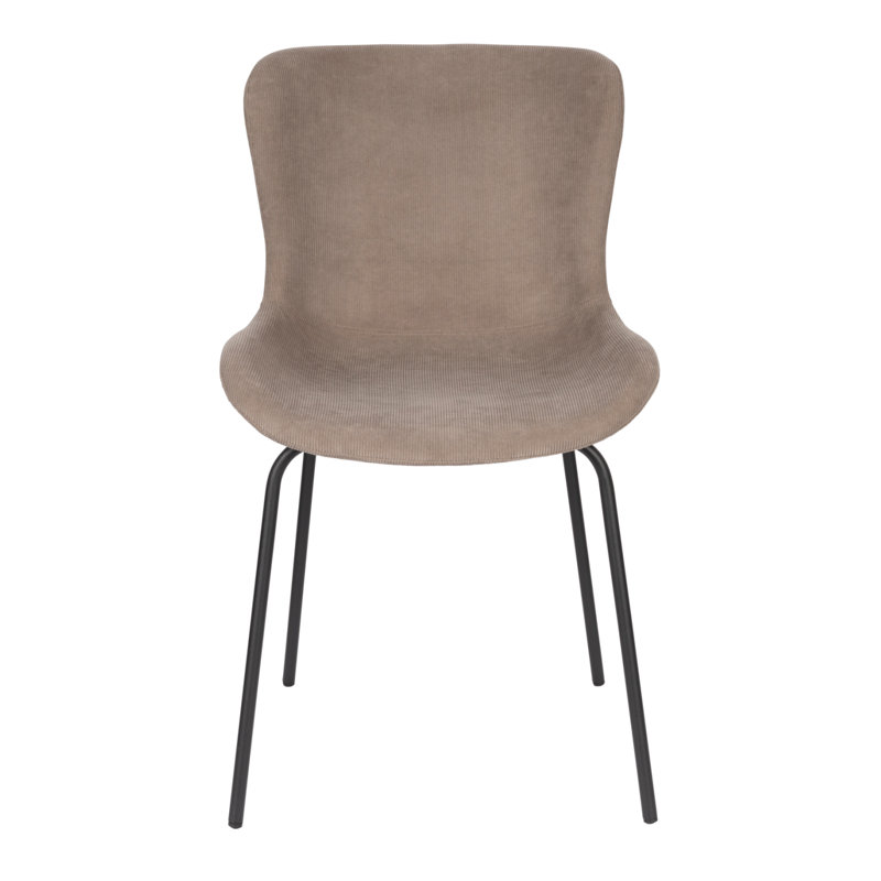 Chaise d'appoint rembourrée Junzo, gris