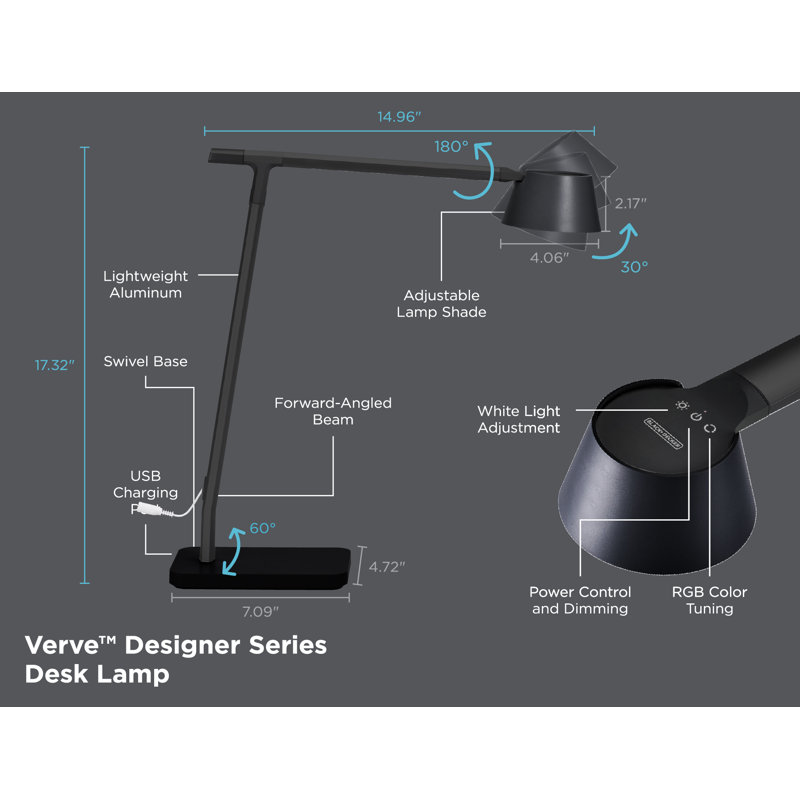 Metal USB Desk Lamp