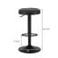 Ensemble de 4 tabourets de bar, tabourets de bar de cuisine réglables en hauteur, pivotants, noirs-234661262-234661261