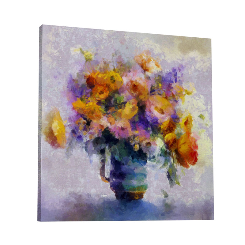 Abdouallah " Festive Bouquet 379 ", 12" H x 12" W x 1.5" D