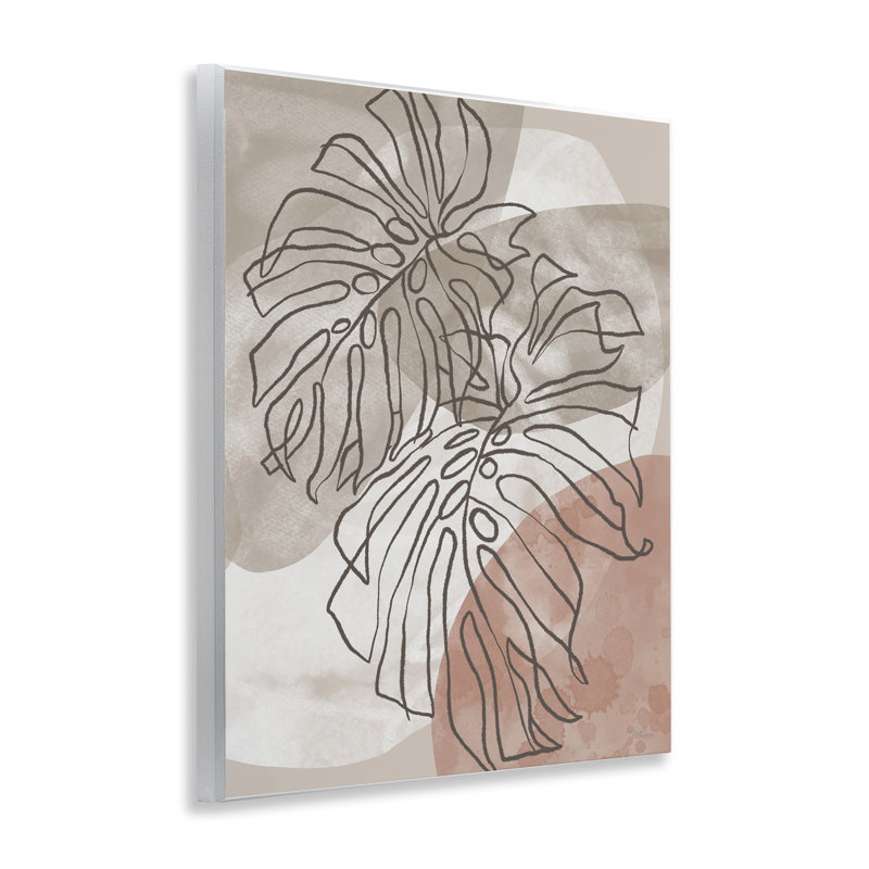 Plaque murale aux contours de feuilles dans des tons de terre, design par Cat Thurman Designs