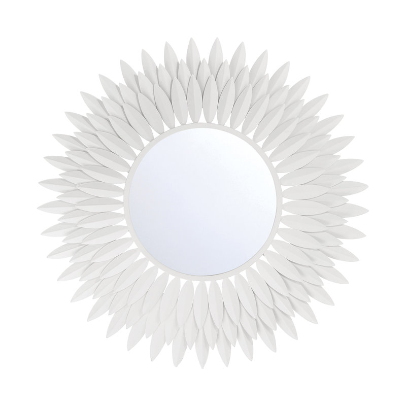 Miroir Thom, Blanc mat , 24 po x 24 po