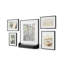 Downey Black Picture Frame - Set of 5 with Mat