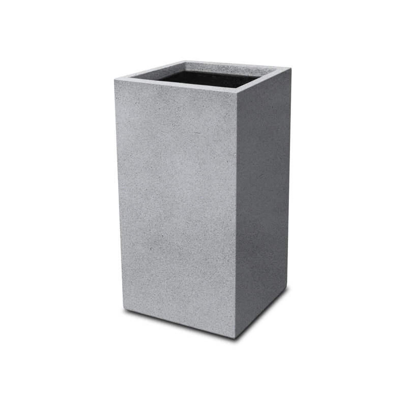 Rosston Pot Planter, Weathered Concrete, 20' H x 9' W x 9" D