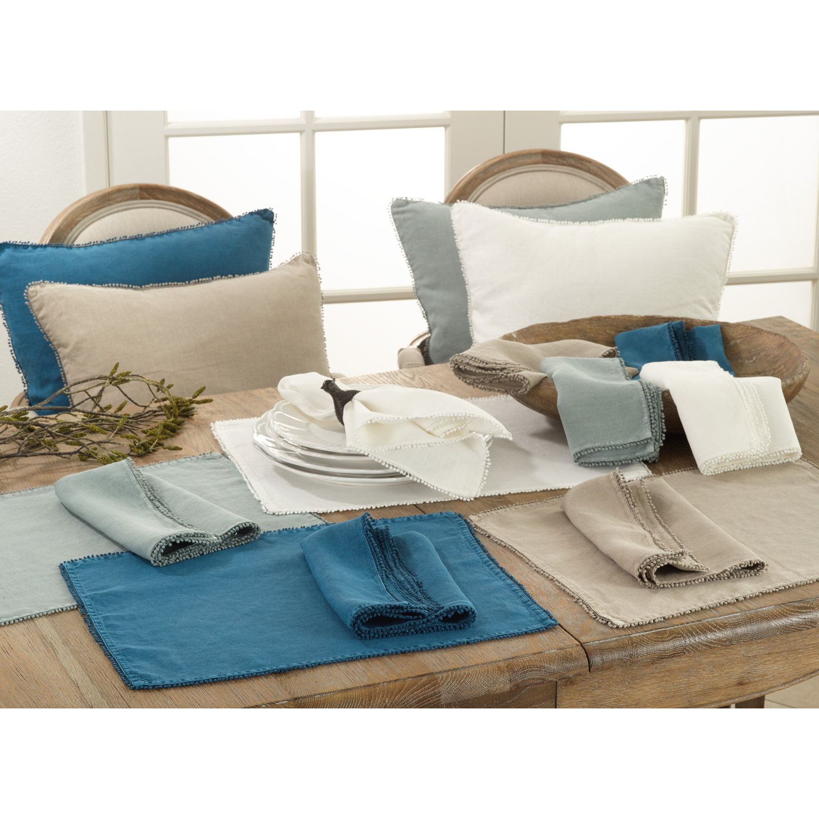 Brigid Linen Placemat, Ivory