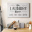 Toile tendue avec châssis de qualité supérieure The Laundry Room - prête à être accrochée-1498463643