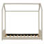 Lit simple en bois et velours, beige-1850106107