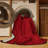 Machine Washable Solid Red Area Rug-1616645409