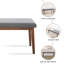Banc rembourré en lin Modern-1262835345