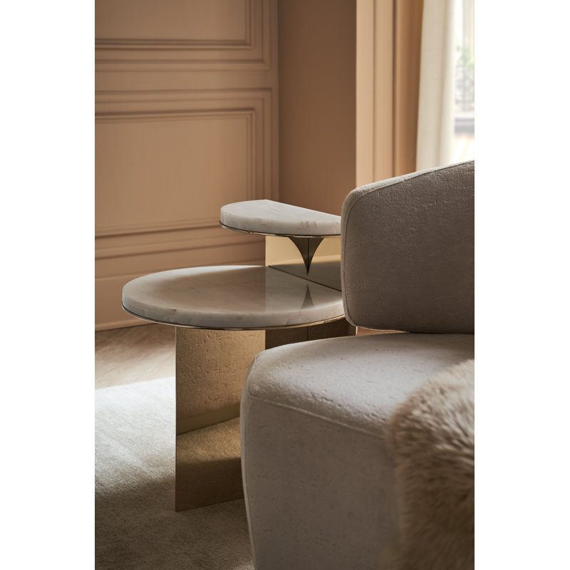 Touche' Light Stone End Table