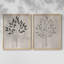 Feuilles et bois I - impression encadrée de qualité supérieure - prête à être accrochée - aucun clou requis - aucun clou requis-771174566