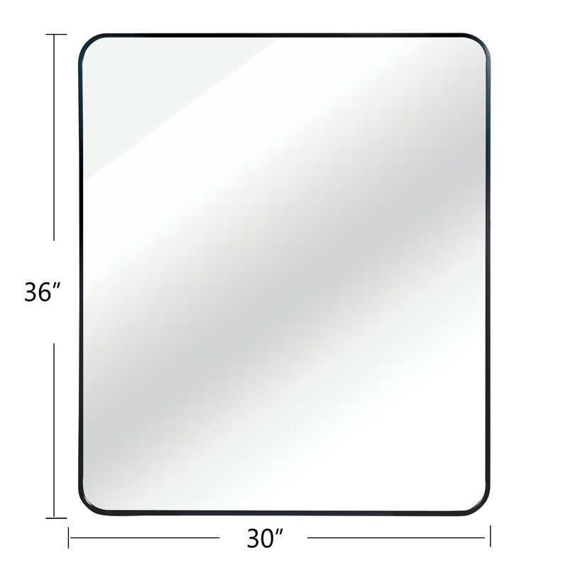 D566FD03D2BD4E699D23362F203F9E54, Noir mat, 36 po x 30 po, Rectangulaire