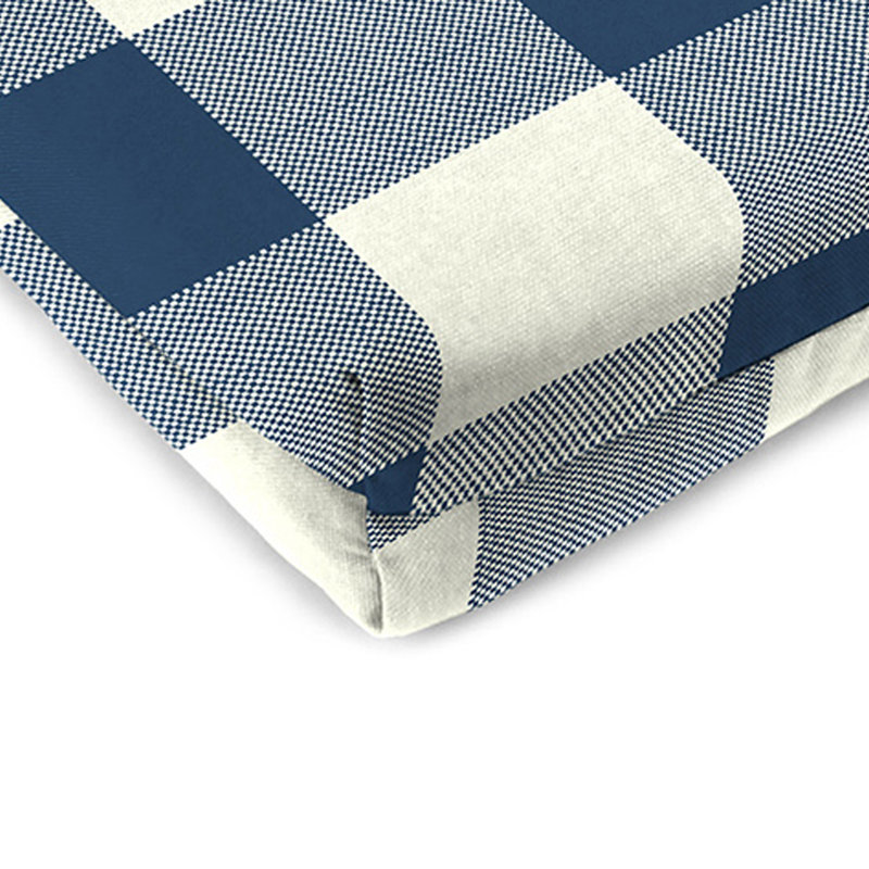 Outdoor Seat/Back Cushion, Navy Buffalo