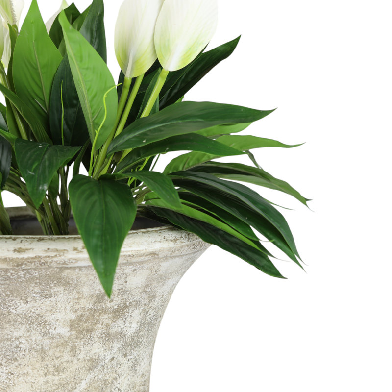 Valetta Handmade Urn Planter, White