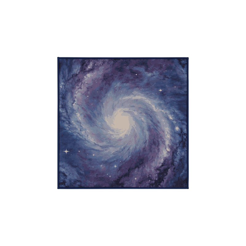Tapis mauve soyeux et moelleux, Carré 4 pi
