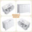 Meuble-lavabo de salle de bain avec lavabo en céramique, 4 portes et 2 tiroirs-1172673605