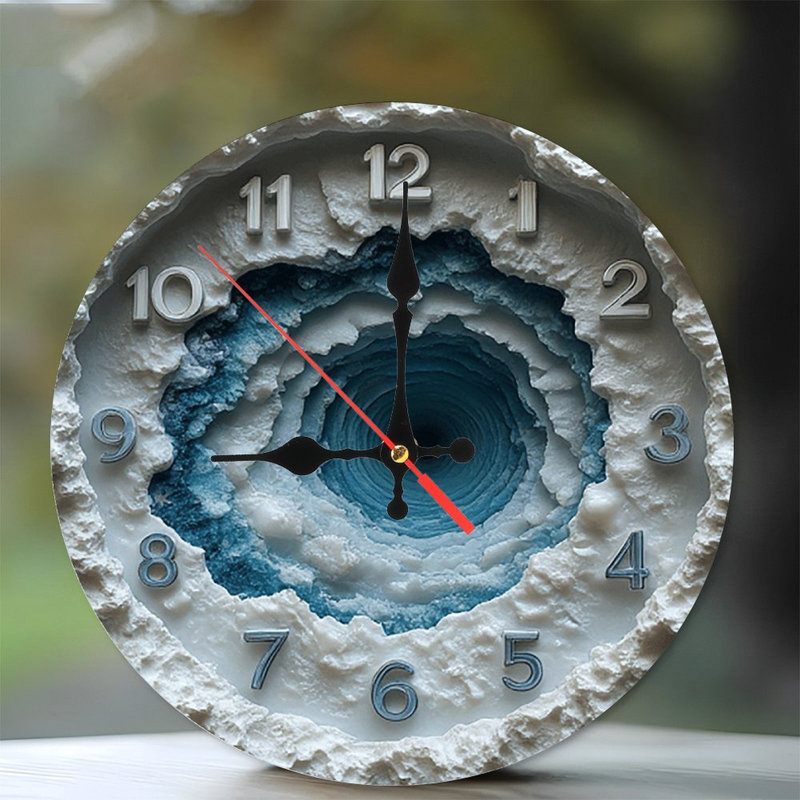 Horloge murale unique en résine