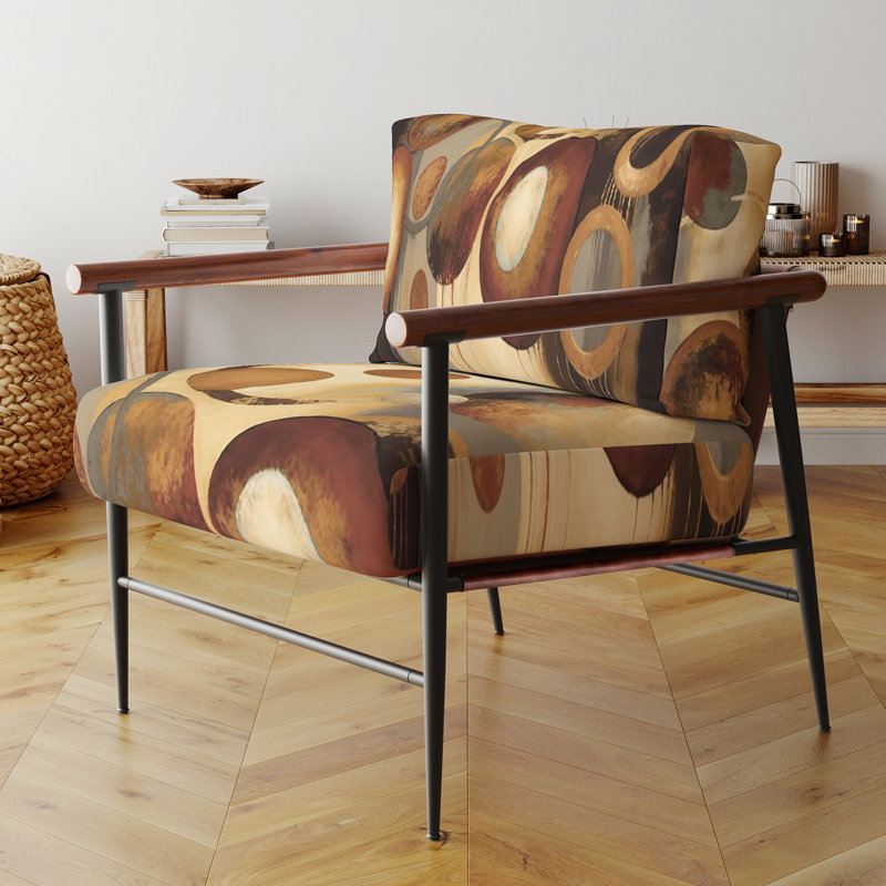 Fauteuil rembourré Aged Barrel Universes III Aged, Noir, noir, noir, noir