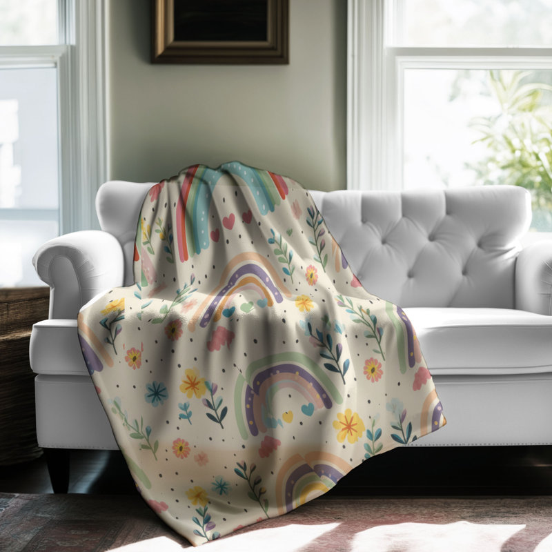 Bandes de couleur - couverture 1 pièce, L 80 po x l 60 po