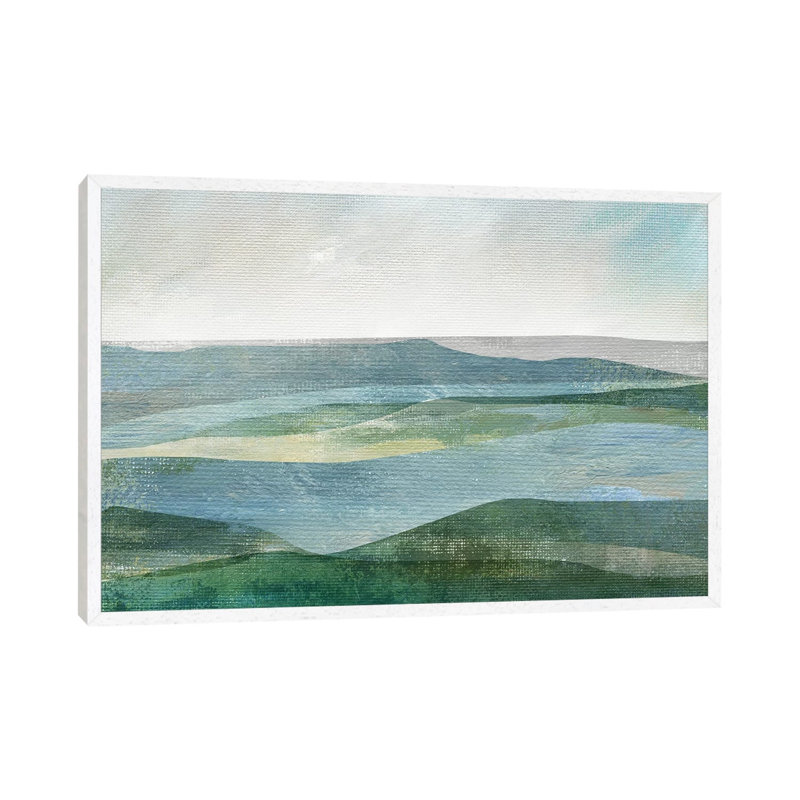 River Valley by Nan - Painting on Canvas, 101.6 cm H x 66.04 cm W, White Framed Canvas