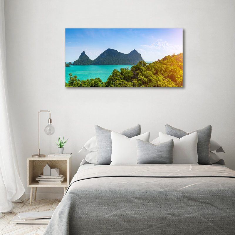 Panorama Of Thailand - Wrapped Canvas Print, 70cm H x 140cm W, No Frame