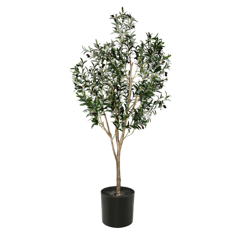 Arbre à fleurs vert olive Vickerman, H 72 po x l 35 po x P 35 po