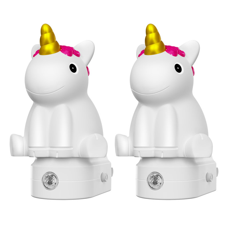 Veilleuse à thème changeant de couleur licorne avec fonction mémoire