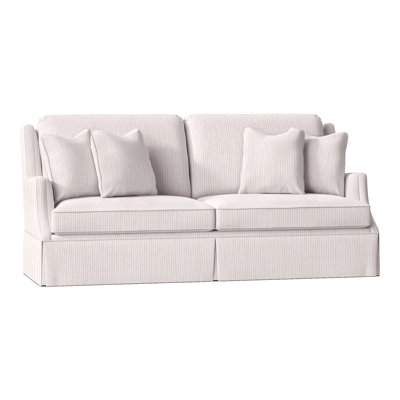 Canapé à accoudoirs arrondis avec coussins réversibles de 87,5 po Savannah