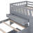 L-Shaped  Space-Saving Twin Loft And  Twin  Platform Bed With 7 Drawers And Full Guardrails(GRAY)