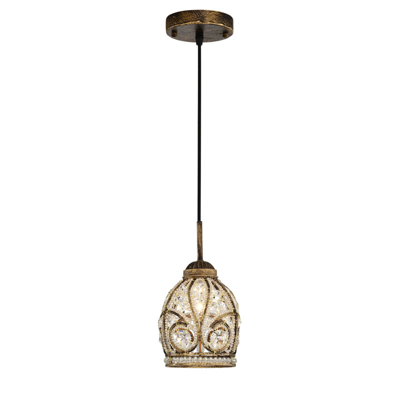 Luminaire suspendu en cristal Telder, Argent