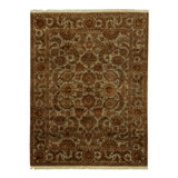 Wool Oriental Area Rug in Gray