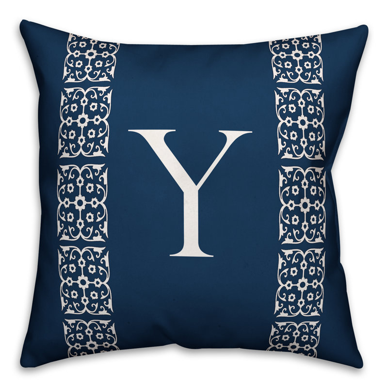 Reversible Throw Pillow, Y