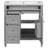 30'' Single Bathroom Vanity Base Only in Grey