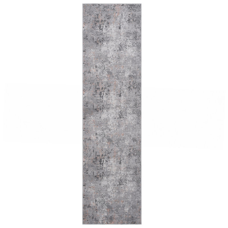 Grey / Multi / Abstract Area Rug, Rectangle 7'9" x 10'