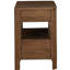 Verona Walnut 2-drawer Nightstand Bedside Table