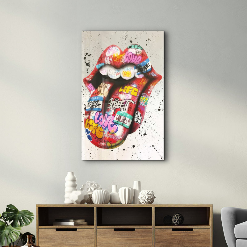 Peinture murale élégante en verre trempé 18,1 po x 28,3 po | 100% verre trempé, épaisseur: 0,16 pouce | Imprimé UV pour des couleurs éclatantes et une durabilité | Parfait pour la décoration intérieure et l'esthétique moderne
