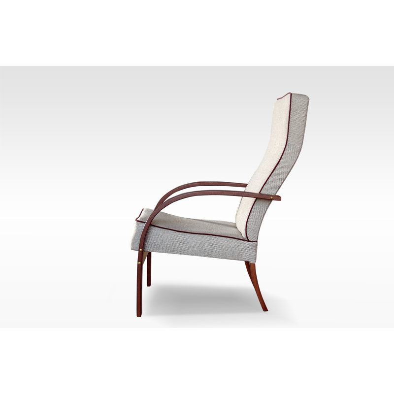 Lochmoor Upholstered Armchair, Beige, Brown