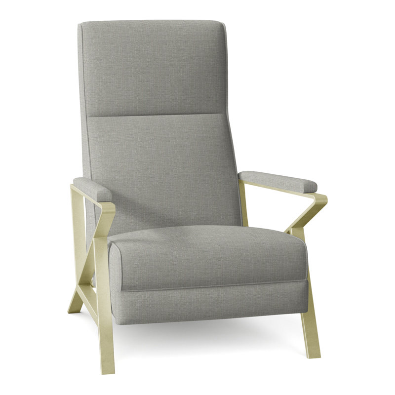 Infinity 28.25" Wide Manual Standard Recliner, Brushed Brass, Perigold Willa Celery