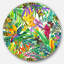 «Tropical Leaves and Flowers», reproduction d'art sur métal-1193826493