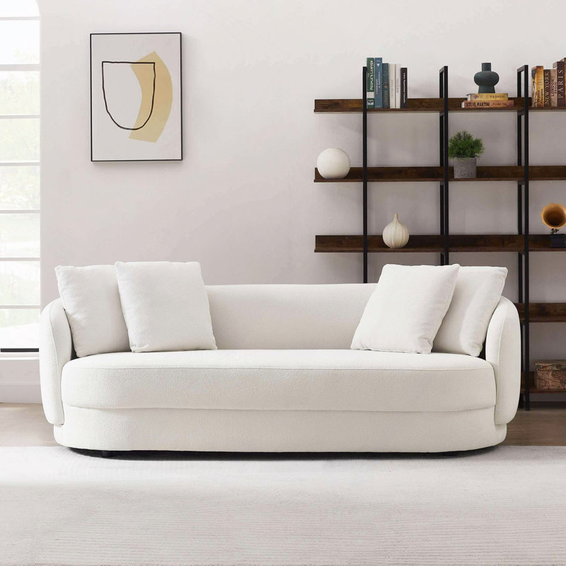 Sofa, Modern French Boucle Sofa