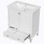 Meuble-lavabo simple 30 po avec plateau en céramique Capellan-1259341268