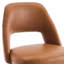 Tabouret de comptoir rembourré en similicuir Ryden avec pieds en bois-907980312