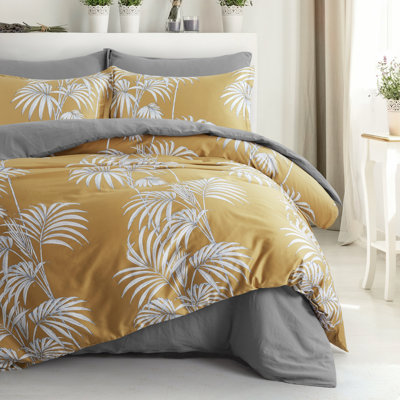 Egyptian-Quality Cotton Sateen Floral Duvet Cover